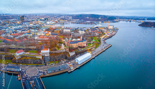 View of Akershus Fortress in Oslo, Norway