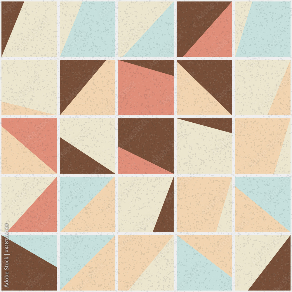 Fototapeta premium Abstract Geometric Pattern generative computational art illustration