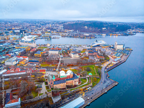 Photography View of Akershus Fortress in Oslo, Norway