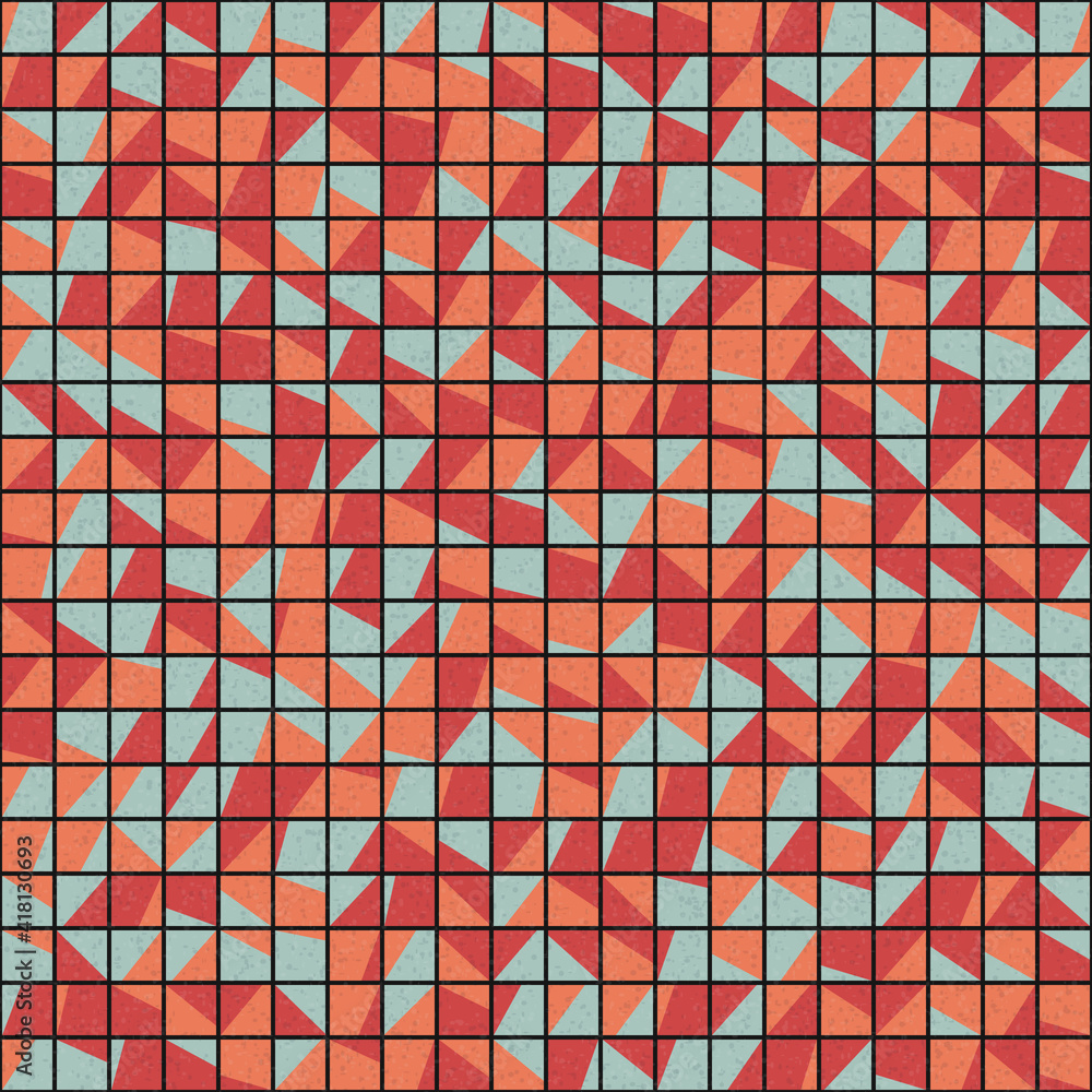 Fototapeta premium Abstract Geometric Pattern generative computational art illustration