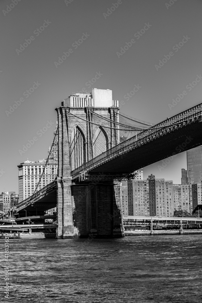 Brooklyn bridge in late afternoon sun