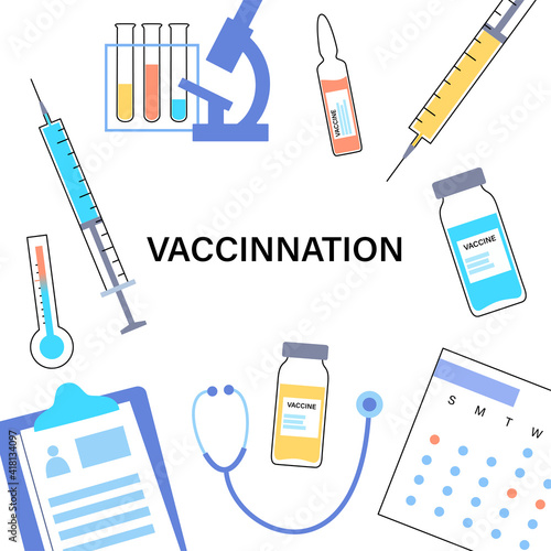 Global vaccination concept