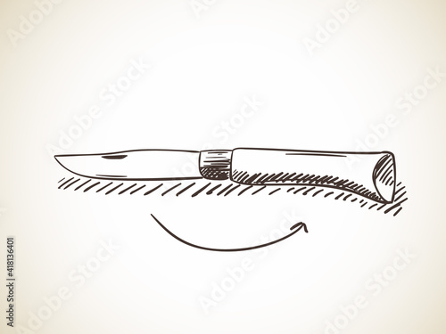 knife vector sketch