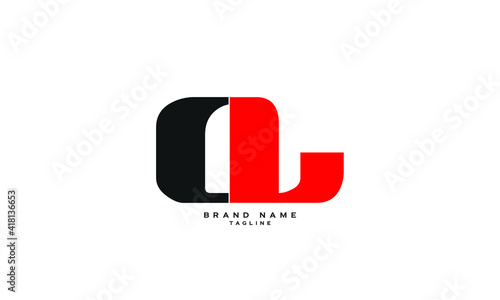 CLA, LCA, Abstract initial monogram letter alphabet logo design