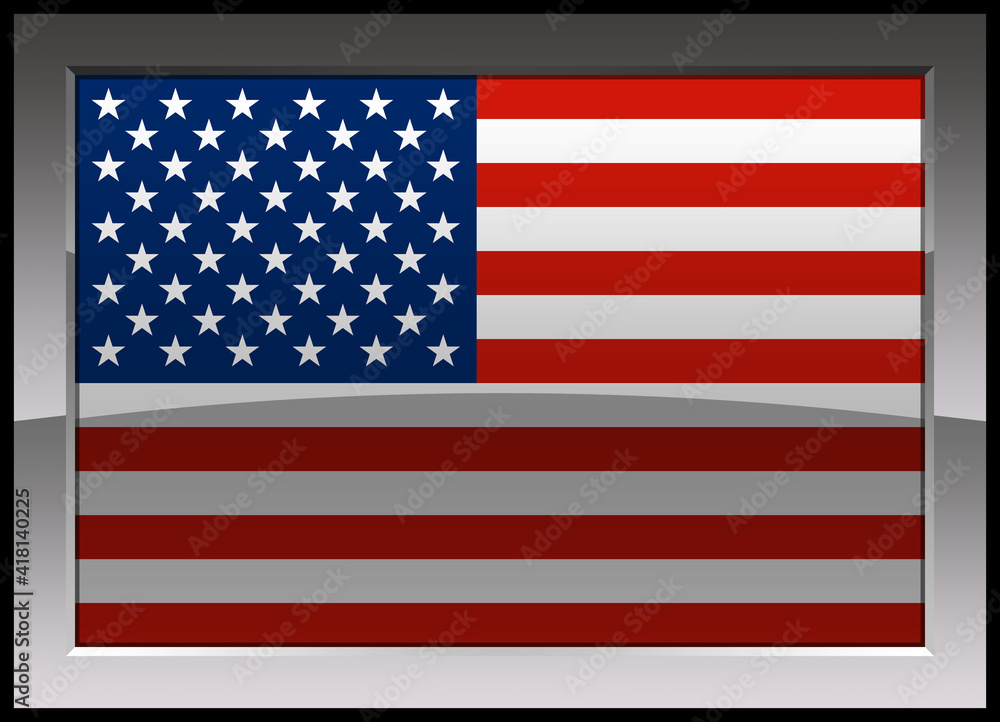 Fototapeta premium Flag of United States (since 1959)