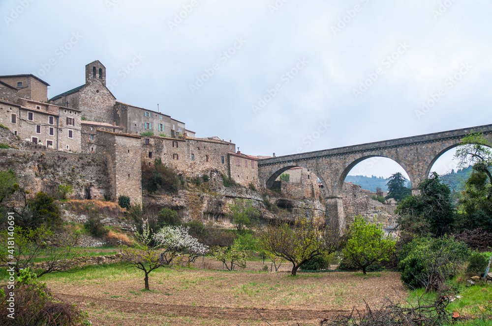 Fototapeta premium view of a medieval city