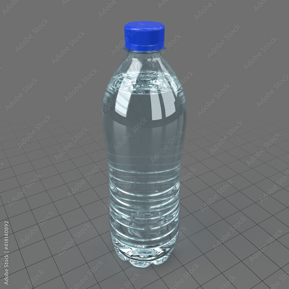 Plastic water bottle 6 Stock 3D asset | Adobe Stock