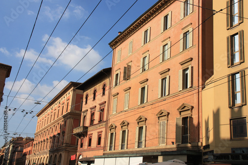  Palais colorés à Bologne, Italie