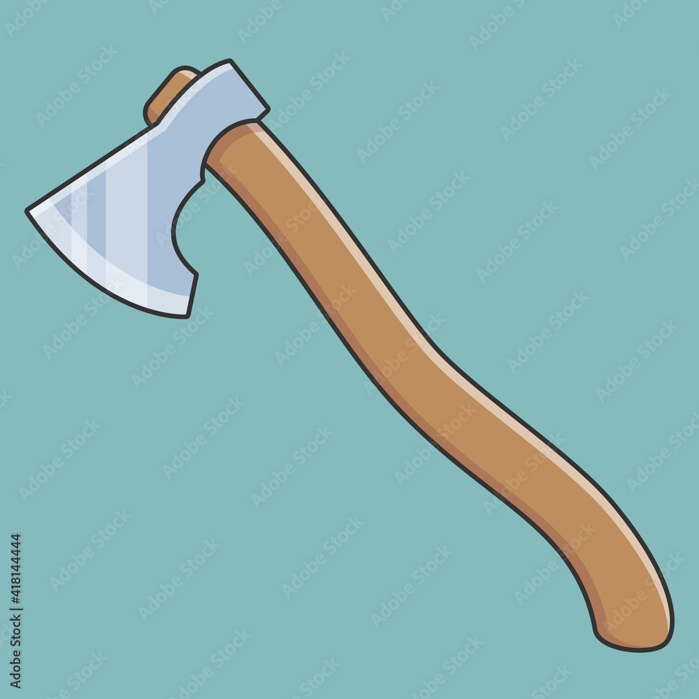 Axe flat style vector icon isolated Axe flat style vector icon isolated