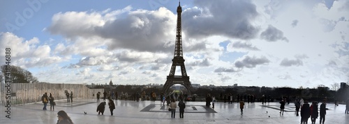 Eiffel tower panorama 