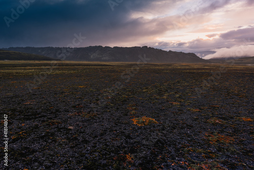 country volcanic landscape