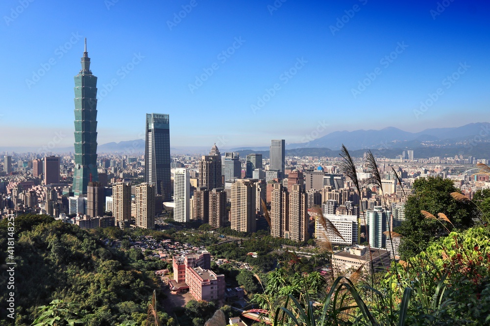 Obraz premium Taipei skyline, Taiwan