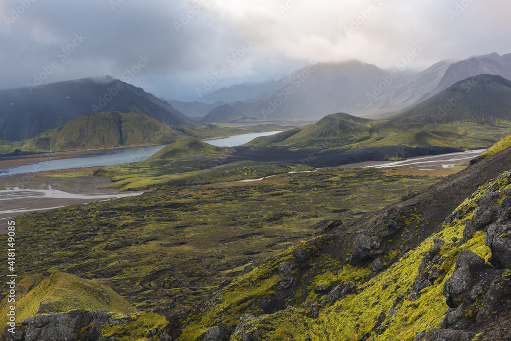 view of the mountains