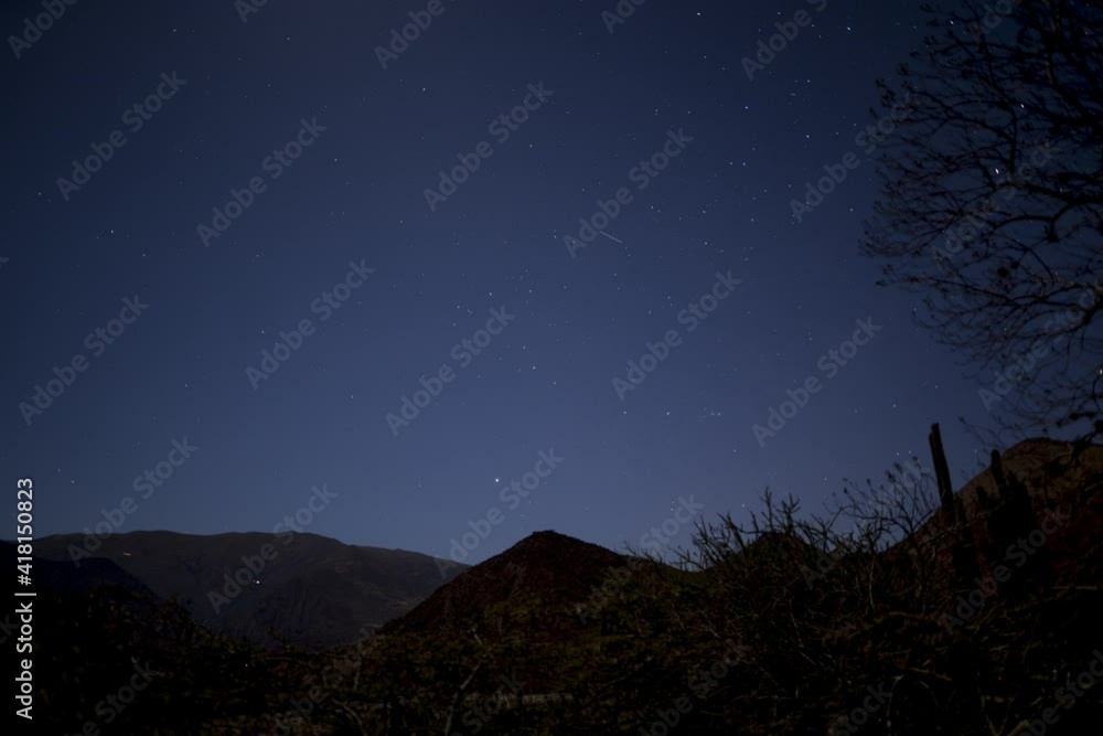 holy grail day to night time lapse with stary sky and milky way in Peru desert. holy grail day to night time lapse with stary sky and milky way in Peru desert.