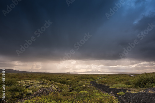 clouds over the mountain