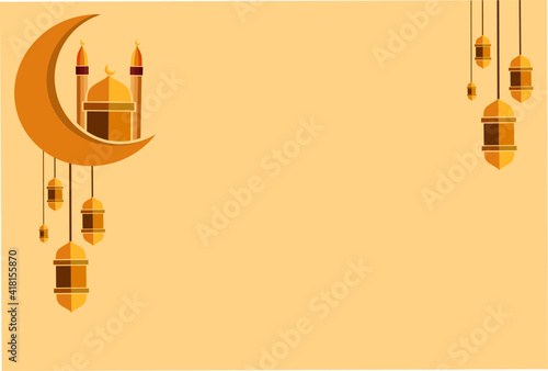 illustration of an background for ramadan