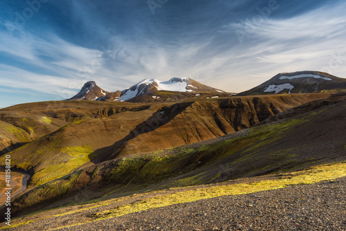 landscape with sky and clouds photo