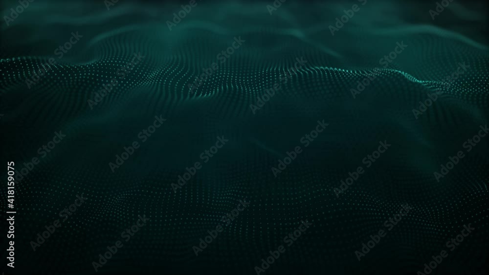 Abstract Digital Mesh Shape Fx Background Loop/ 4k animation of an abstract fractal digital mesh background with blur focus seamless looping
