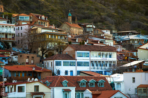 Tbilisi old town and city center view and landscape © taidundua