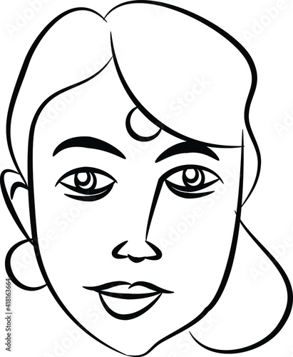 Hand-drawn faces of people. suitable for backgrounds, wallpaper, textiles, editorial, and more.
