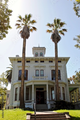 Martinez, Contra Costa County, California - 2018: Exterior of the John Muir National Historic Site preserves the Italianate Victorian mansion where the naturalist and writer John Muir lived and wrote.