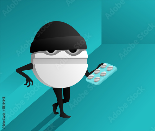 Illegal drugs - criminal and forbidden trade