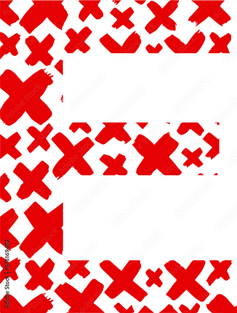 Obraz premium letter logo pattern