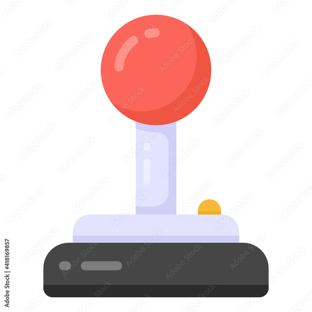 A game controller joystick in flat design
A game controller joystick in flat design