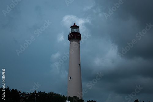 lighthouse in the evening