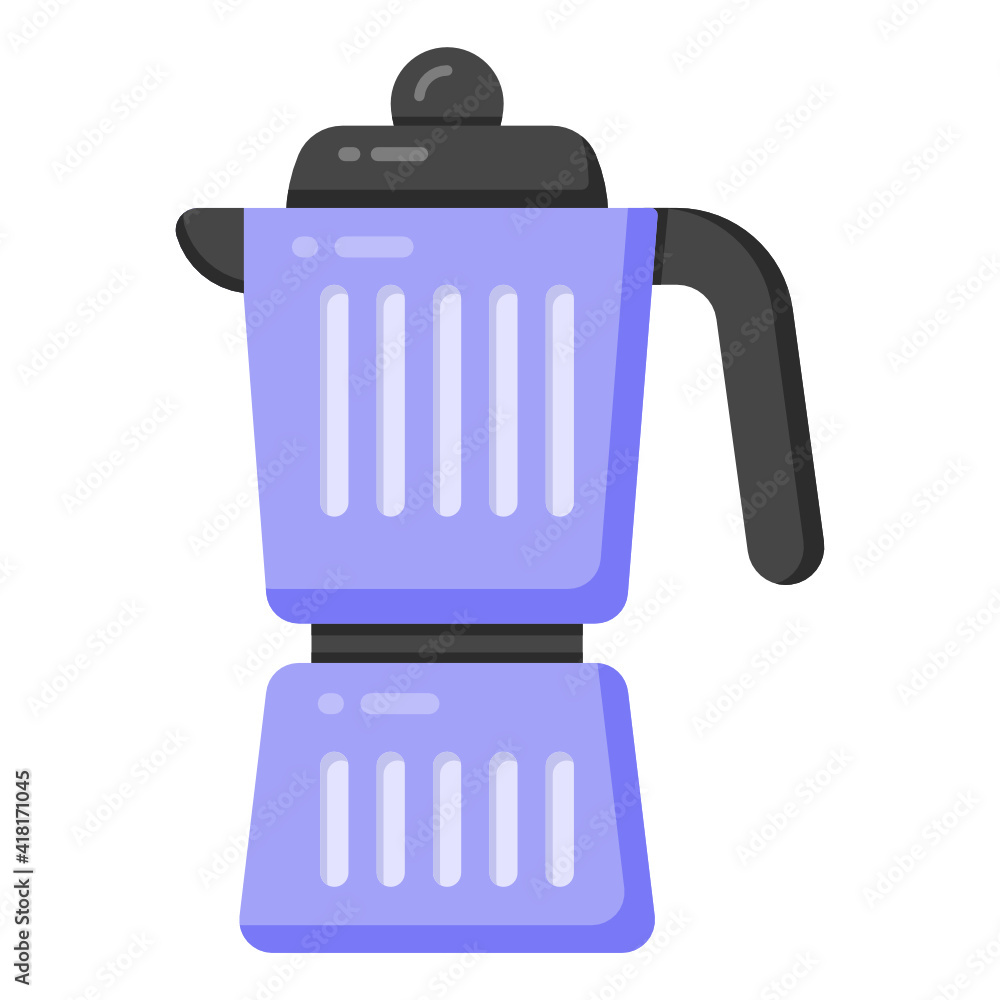 A flat electric blender in editable design
A flat electric blender in editable design