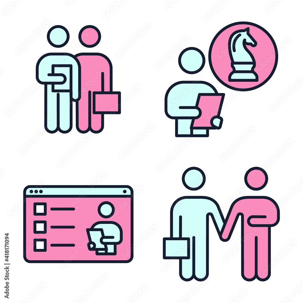 Set of Business People icon. human resources, office management pack symbol template for graphic and web design collection logo vector illustration Set of Business People icon. human resources, office management pack symbol template for graphic and web design collection logo vector illustration