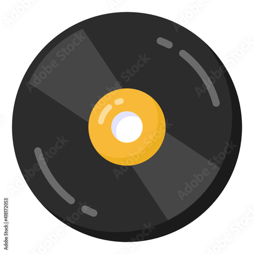 
An electronic hardware storage device, icon of compact disc

