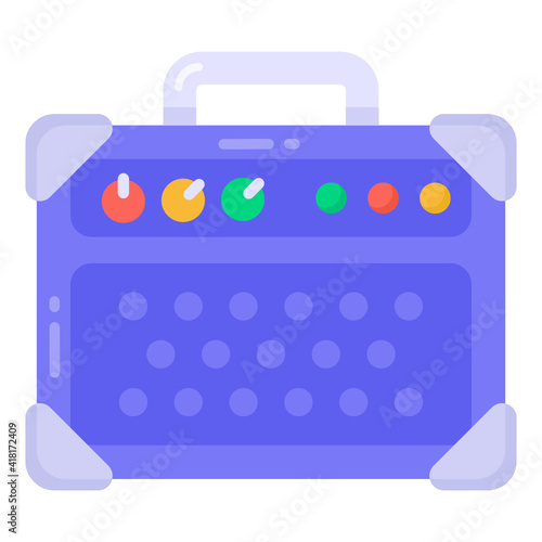 
Cassette recorder icon, boombox for web and mobile

