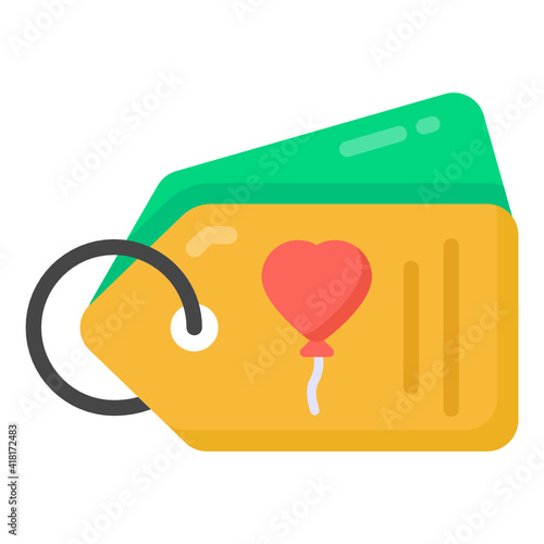 
A perfect design icon of heart tags 

