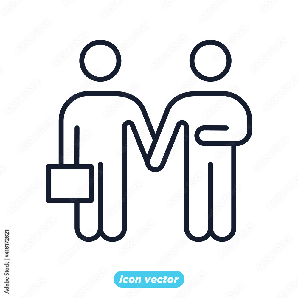 partnership icon. partnership business management symbol template for graphic and web design collection logo vector illustration partnership icon. partnership business management symbol template for graphic and web design collection logo vector illustration