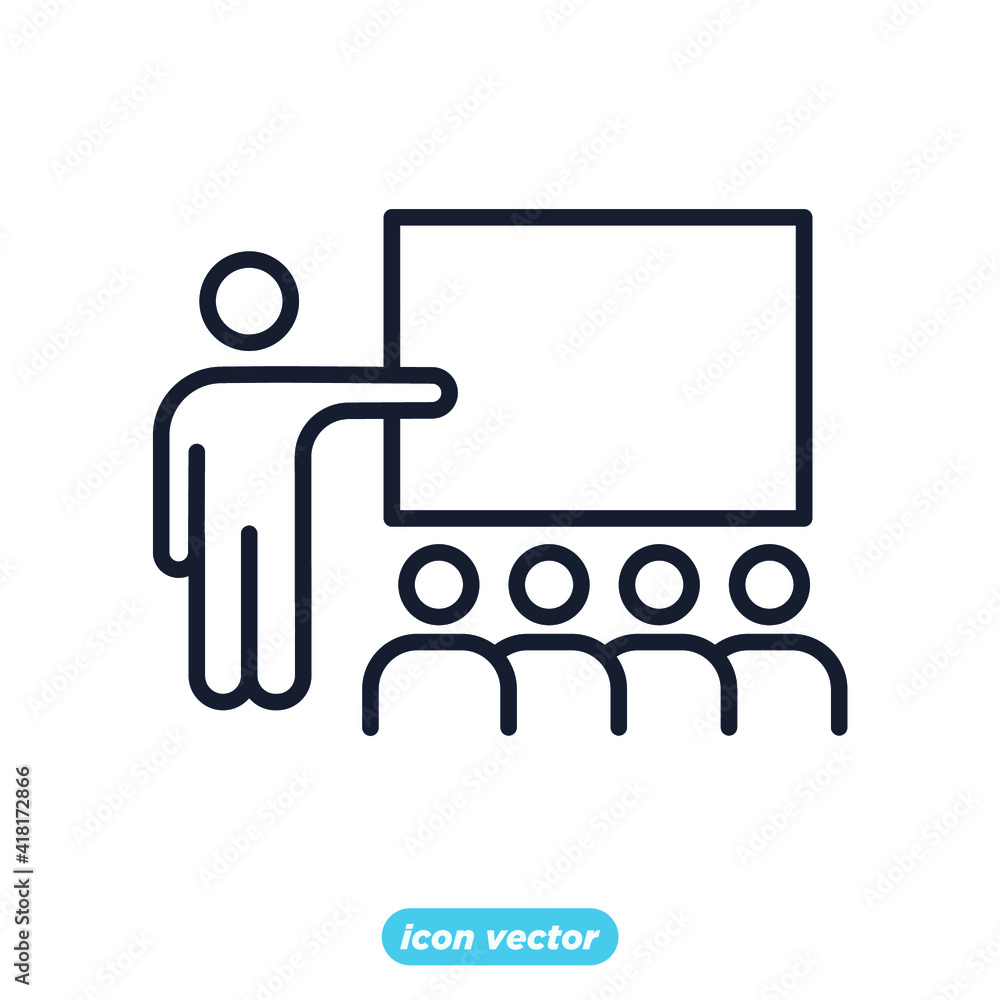 presentation icon. presentation business management symbol template for graphic and web design collection logo vector illustration presentation icon. presentation business management symbol template for graphic and web design collection logo vector illustration