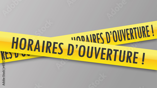 Logo horaires d'ouverture.