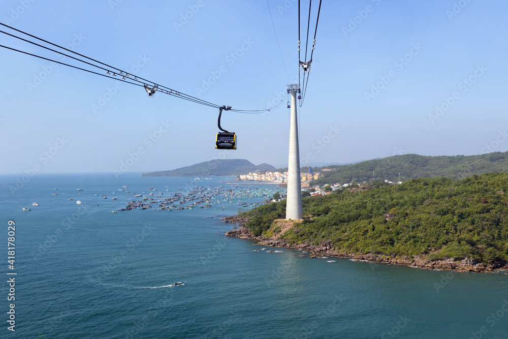 The longest cable car ride in the world, Phu Quoc island, Vietnam