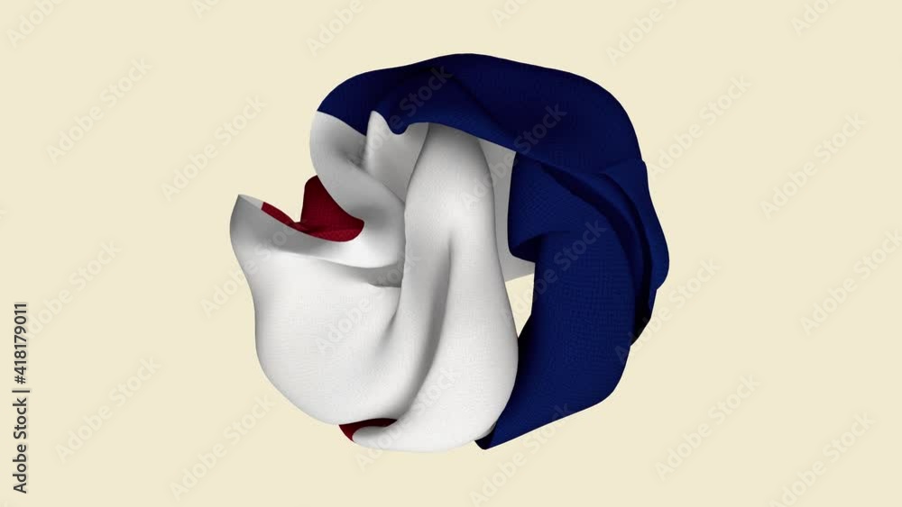 Crumpled Fabric Flag of France Intro. France Flag. France Banner ...