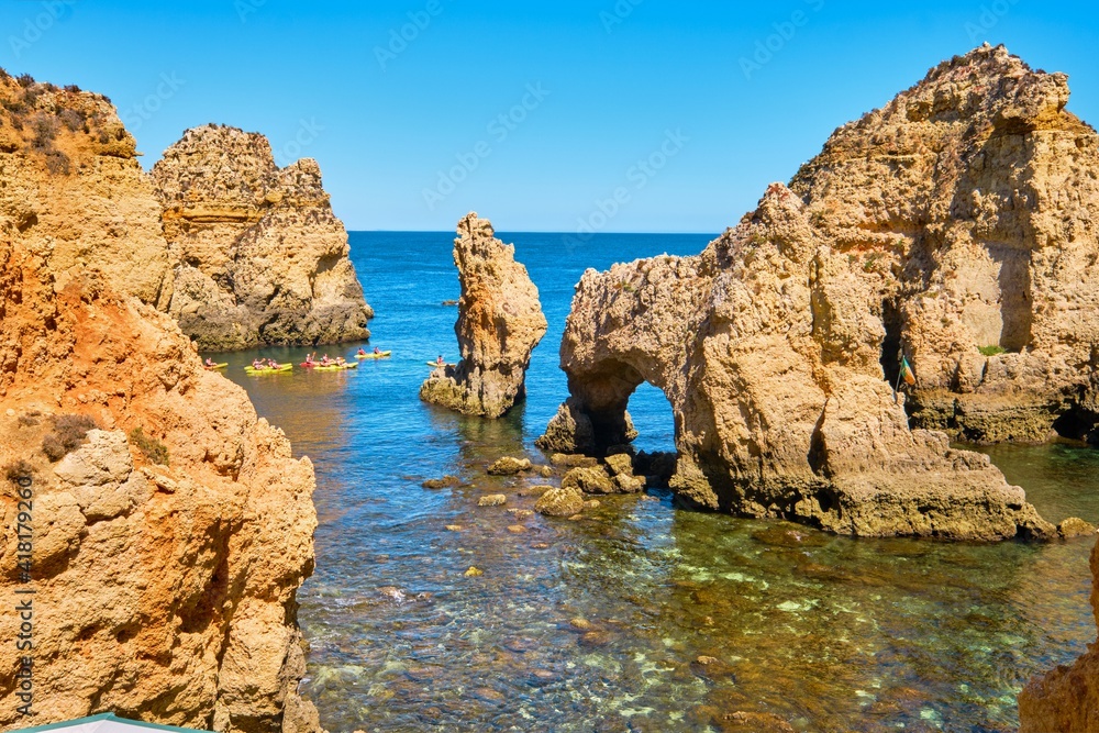 Ponta da Piedade. Algarve coast and beaches of Portugal