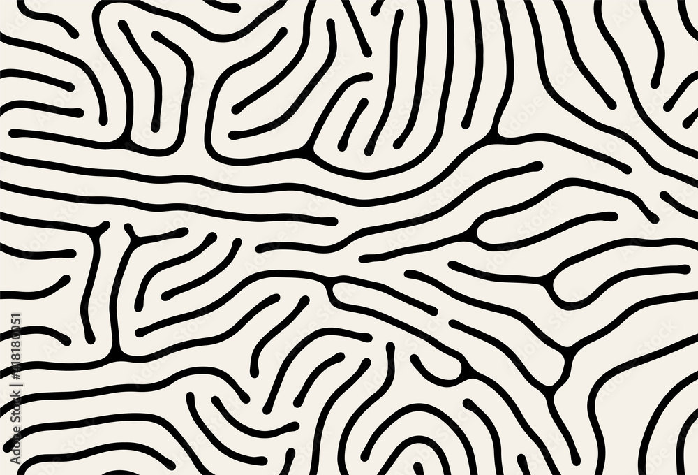 Vector seamless pattern. Modern stylish texture with smooth natural maze. Repeating abstract tileable background. Compound organic shapes. Trendy surface design. Vector seamless pattern. Modern stylish texture with smooth natural maze. Repeating abstract tileable background. Compound organic shapes. Trendy surface design.