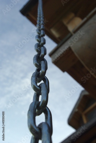 chain and hook on sky