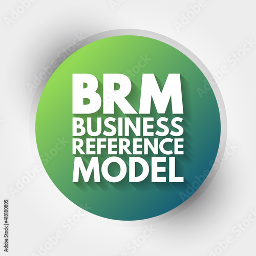 BRM - Business Reference Model acronym, business concept background