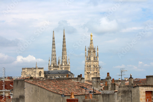 Fototapeta Naklejka Na Ścianę i Meble -  Bordeaux - France - old town district - Cathedral