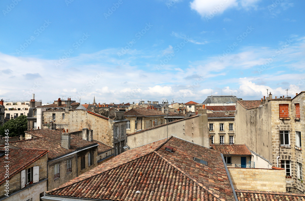 Bordeaux - France - old town district - roofs