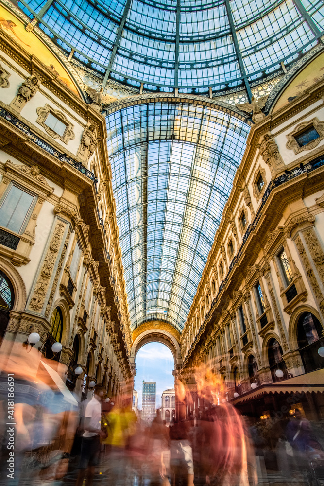 Outstanding view from inside of Milan Gallery
