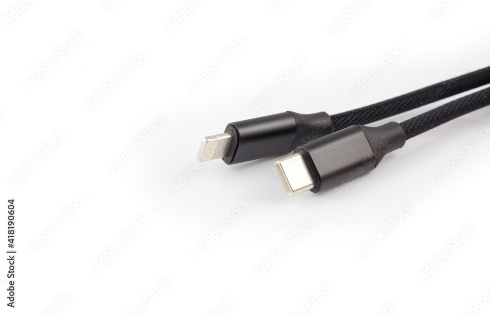 USB type C to lightning cable, universal computer cable connector, USB C conector , Ligntning connector
