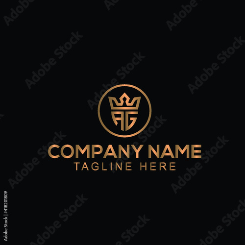 AG, ag Luxury Jewelry Crown Jewellery Logo