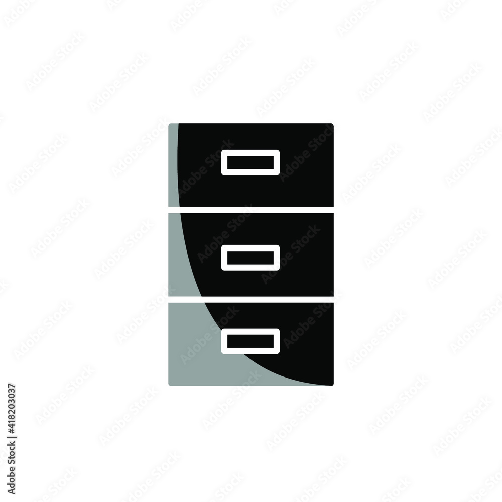 File cabinet icon template File cabinet icon template