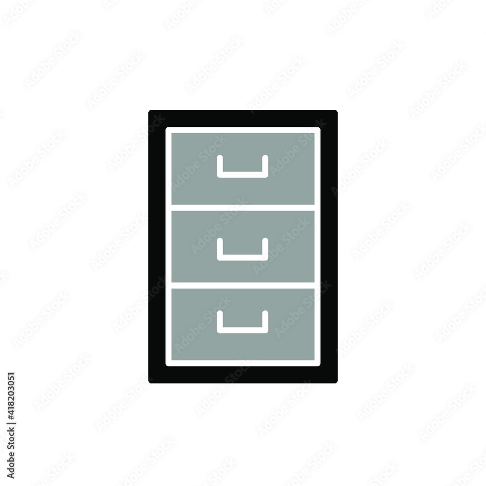 File cabinet icon template File cabinet icon template